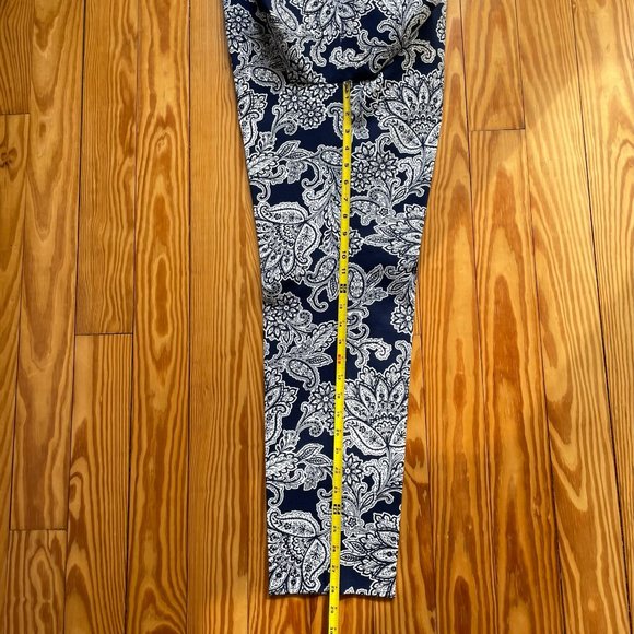 Talbots Chatham Ankle Pants Sz 12 Navy/White NWT - Picture 11 of 13